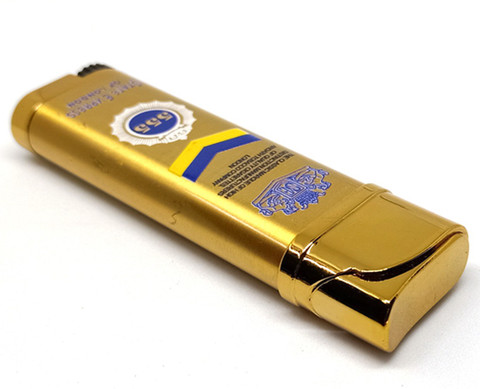 555 cigarette lighter Point Zero Premium Essential Refillable State Express 555 Gold Design  Butane Gas Windproof Flame Pocket Lighter Price in India
