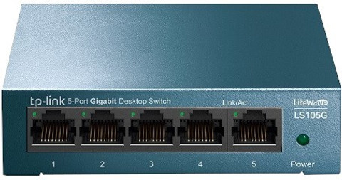 TP-Link 5-Port Gigabit／4-Port PoE+ TP-Link LS105G 5 Ports 1000 Mbps Unmanaged Network Switch - TP
