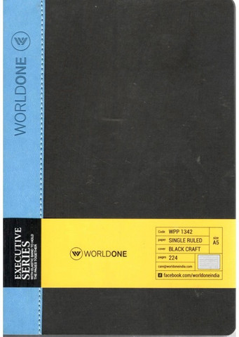 World One WORLDONE FAIR NOTEBOOK 224 PAGES (A5 SIZE 20.7X14.5 CM