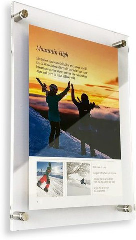 acrylic sandwich poster frame