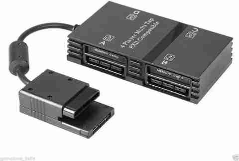 TCOS Tech 4 Players Multi-tap Adapter for PS2 Controller Gaming