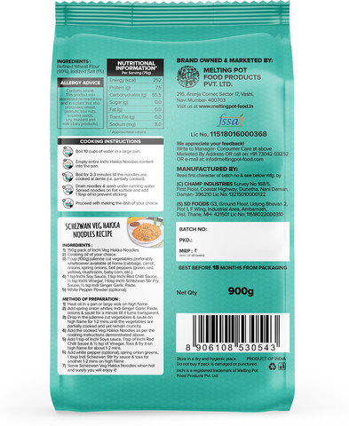 Inchi VEG HAKKA NOODLES 900 GRAMS Hakka Noodles Vegetarian Price