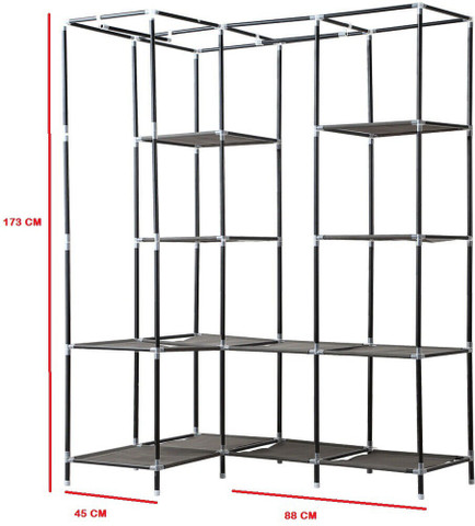Montreal NDL-88L88 L-Shape Portable Wardrobe PP Collapsible
