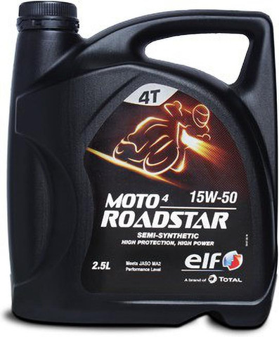 TOTAL elf moto 4 roadstar 15w-50 JASO MA2 and API SN Synthetic