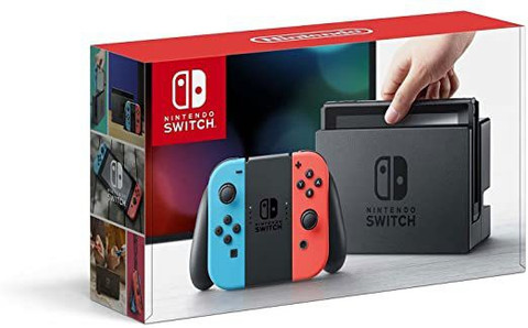 Nintendo Switch Nintendo Switch Toys Nintendo Switch System with Neon Blue and Neon Red Handheld