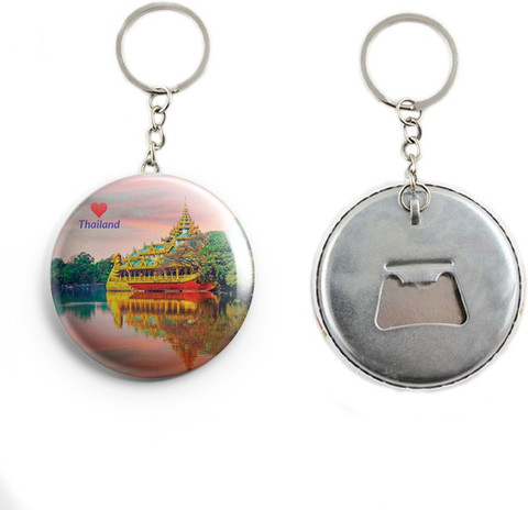 AVI Metal Keychain Multicolor Thailand Travel Souvenir R7002180