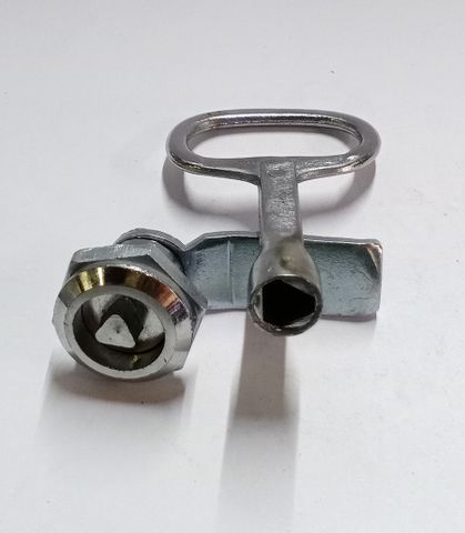 Hardware Panel Lock Socket Key Male Threaded (1 Set ) Triangle Shape ...
