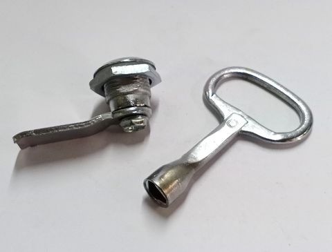 Hardware Panel Lock Socket Key Male Threaded (1 Set ) Triangle Shape ...