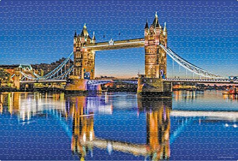 Frank Tower Bridge Jigsaw Puzzle for Kids & Adults 1000 Pc - Tower