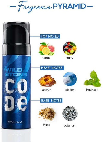 Wild Stone Code Titanium Body Perfume For Men, 120ml (Pack Of 2) Body ...
