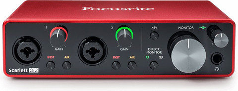 Focusrite Scarlett 2i2(3rd Gen) インターフェース FOCUSRITE SCARLETT 2i2 3RD GEN Audio Interface Price in