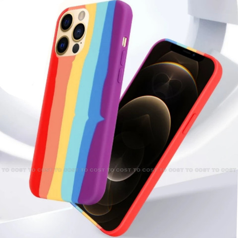 レインボー Apple iPhone Xs COST TO COST Back Cover for Apple iPhone Xs Rainbow Silicon