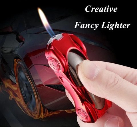 leather Army Car Shaped Gas Refillable cigarette lighter pocket lighter  (Multicolor) Pocket Lighter Price in India