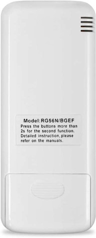 Télécommande Universelle AULCMEET RG56N/BGEF Compatible Climatiseurs Carrier 433 MHz