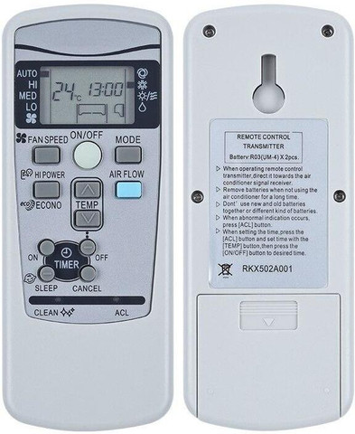 RKX502A001 Télécommande De Remplacement RKX502A001 Air Conditioner Télécommande Pour Mitsubishi RKX502A001C RKX502A001B RKX502A001F RKX502A001G RKX502A001P RKX502A001S RKX502A017A DXK09Z3-S DXK18Z3-S