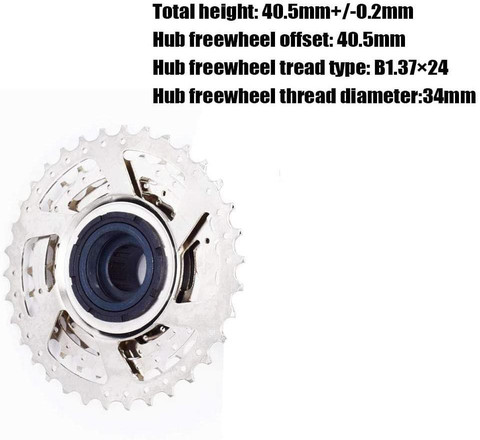 Xezon Bicycle Large 34 Teeth Sprocket 9 Speed High Performance