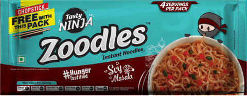 Tasty Ninja Zoodles (Family Packs - 2 Wonder Masala , 2 Soy Masala
