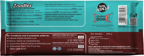 Tasty Ninja Zoodles (Family Packs - 2 Wonder Masala , 2 Soy Masala