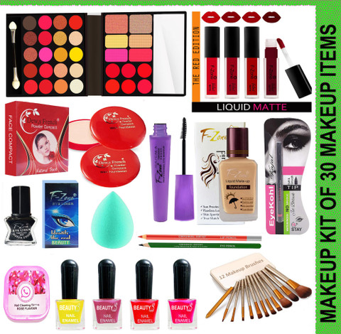 F-Zone Makeup Kit OF 30 Makeup Items 17 - Price in India, Buy F