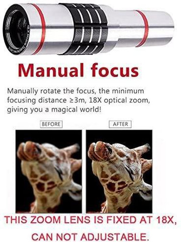 Smiledrive iPhone 12 Mini 18X Telescope Lens KIT Set - Zoom Lens