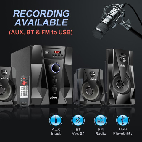 Buy Elista Diamond 4.1 AUBF With USB/FM/Aux 73 W Bluetooth Home