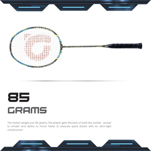 apacs Vanguard 77 (Nano Graphite) Grey Strung Badminton Racquet