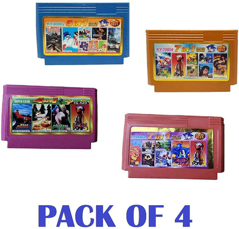 Pacificdeals 8 Bit Video Game Cassette Set for Kids/Adults (Pack