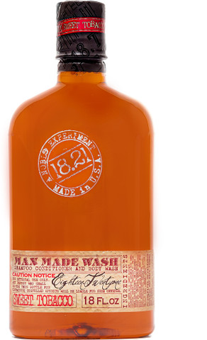 1821 sweet tobacco shampoo 18.21 Man Made 3-in-1 Body Wash, & Conditioner for Men Rinse it off after use 18.21 Man Made Anti-Roos Shampoo
