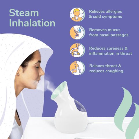caresmith MIST+ Personal Steamer | Steamer for cold and cough vicks | 2 ...