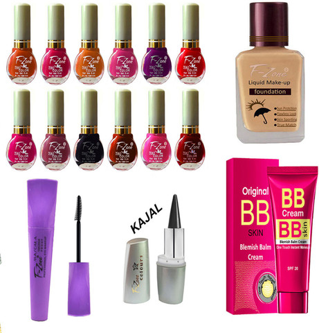 F-Zone Makeup Kit of 60 Makeup Items KS94 - Price in India, Buy F