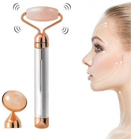 electric vibrating face massager Beauty Bar Electric Vibration Facial Massage V shape Roller (FM4)