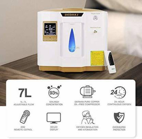DEDAKJ DE-1B New Design Portable 7L Lightweight Oxygen