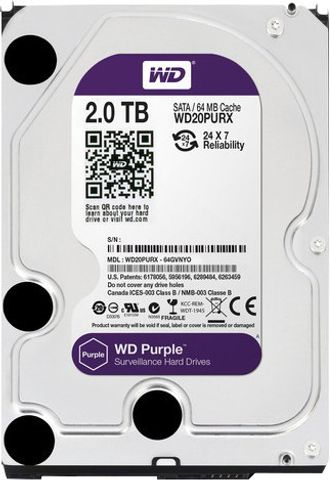 WD Purple Surveillance 2 TB Surveillance Systems Purple SATA
