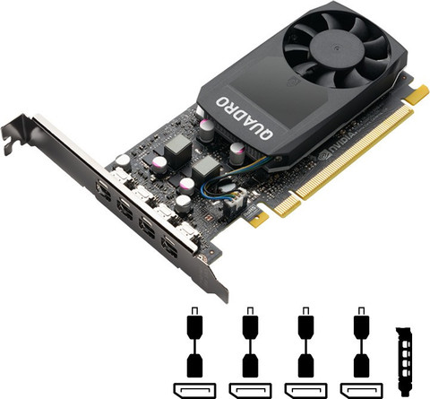 nVIDIA V2 Quadro P1000 GDDR5 4 GB NVIDIA Chipset 64 bit 954 MHz