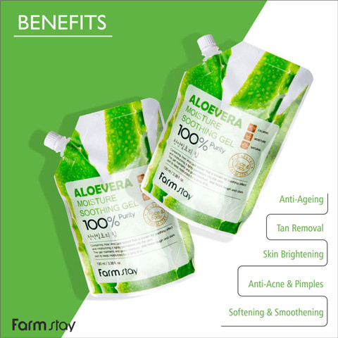 Farmstay Moisture Soothing Gel Aloevera (POUCH) - Price in India, Buy  Farmstay Moisture Soothing Gel Aloevera (POUCH) Online In India, Reviews,  Ratings & Features | Flipkart.com