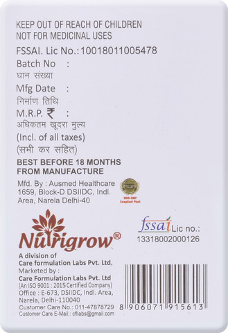 NUTRIGROW L-ARGININE Price in India