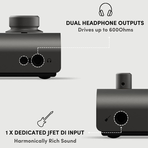 AUDIENT iD4 mkⅡ Audient iD4 MKII USB-C Audio Interface with Over-Ear Stereo