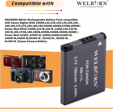 Canon Powershot Sx230 Trade-Shop Kamera Li-Ion Akku 850mAh Für Canon Digital Ixus 115HS 117HS 120IS 130 220HS 230HS Digital Kameras - Foto 2