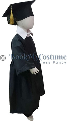 BookMyCostume Black Graduate Scholar Convocation Gown Fancy Dress Costume  for Kids, 5-6 Years Kids Costume Wear Price in India - Buy BookMyCostume  Black Graduate Scholar Convocation Gown Fancy Dress Costume for Kids,