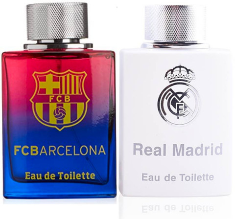 Buy Real Madrid new RM white +FC barcelona perfume set 02 Eau de