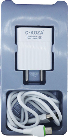 C KOZA 3.4 A Wall Charger for Mobile with Detachable Cable - C