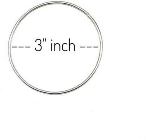 ZILZAA 3 INCH METAL RINGS HOOPS MACRAME RINGS FOR DIY PROJECTS DREAM ...