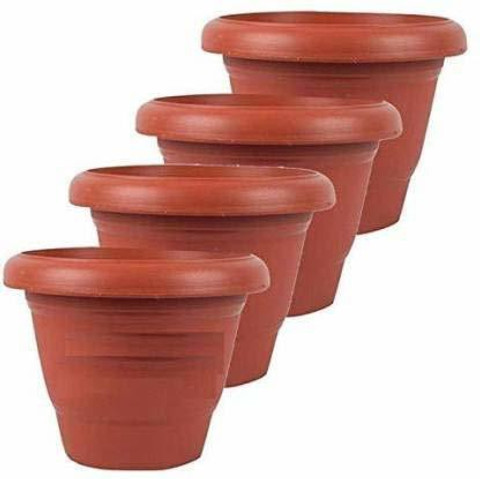 GROOT 10 Inch Heavy Duty Plastic Planter Flower Pots Plant Container Set  Price in India - Buy GROOT 10 Inch Heavy Duty Plastic Planter Flower Pots  Plant Container Set online at Flipkart.com