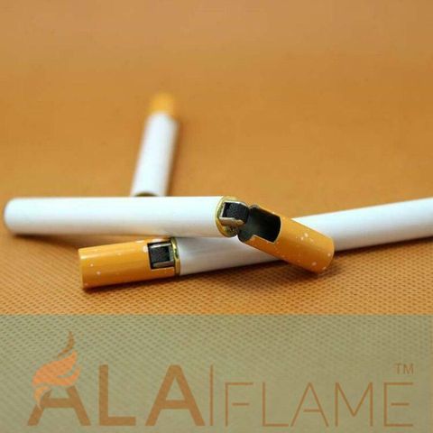 Ala Flame Premium Metal Lighter - Cigarette Lighter - Metal Cigarette Shape  Butane Lighters Creative Compact Cigarette Shaped Pocket Lighter Price in  India - Buy Ala Flame Premium Metal Lighter