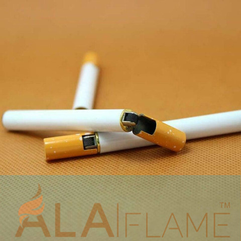 Ala Flame Premium Metal Lighter - Cigarette Lighter - Metal Cigarette Shape  Butane Lighters Creative Compact Cigarette Shaped Pocket Lighter Price in  India - Buy Ala Flame Premium Metal Lighter