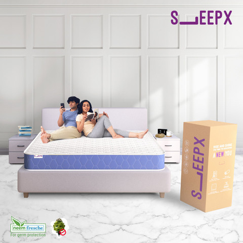 SleepX Ortho Cool Gel Plus Quilted 8 inch Queen Memory Foam