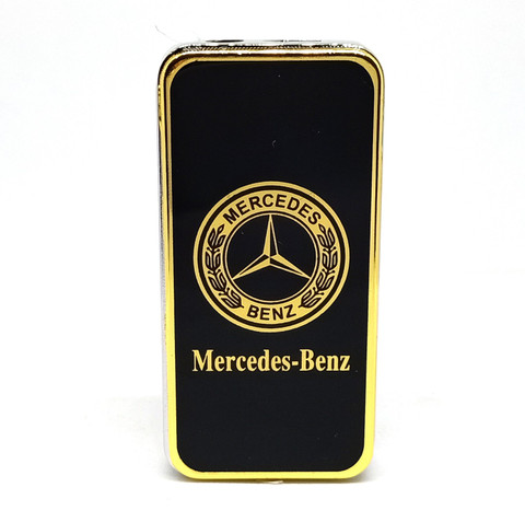 Ala Flame Premium Metal Windproof Mercedes Benz Black Metallic Design -  Windproof - Cigarette Lighter - Pocket Lighter Price in India