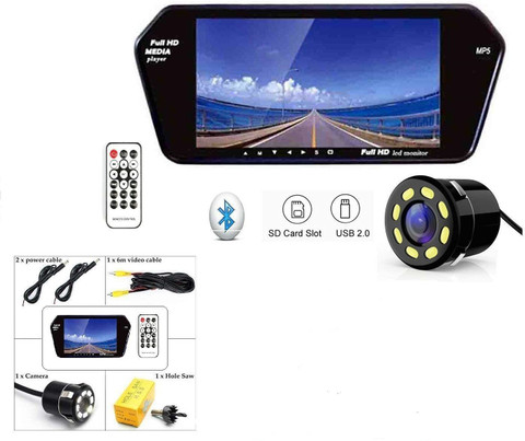Single Led Reverse Camera Ascension 7Inch FullHD LED Screen with Bluetooth and Touch Panel+8 LED ...