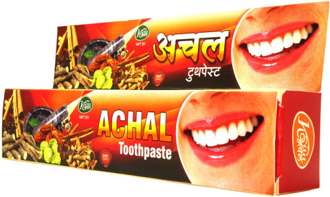 ACHAL Ayurvedic Toothpaste Useful in Tobacco & Smoking Stains (Results May  Vary) Toothpaste - Buy Baby Care Products in India