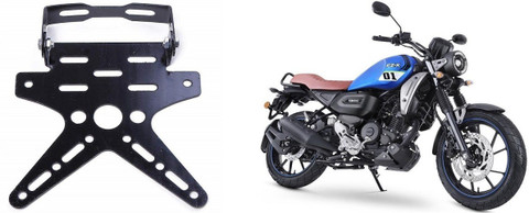 Kunjzone License Number Plate Frame Holder Tail Tidy Black For FZ